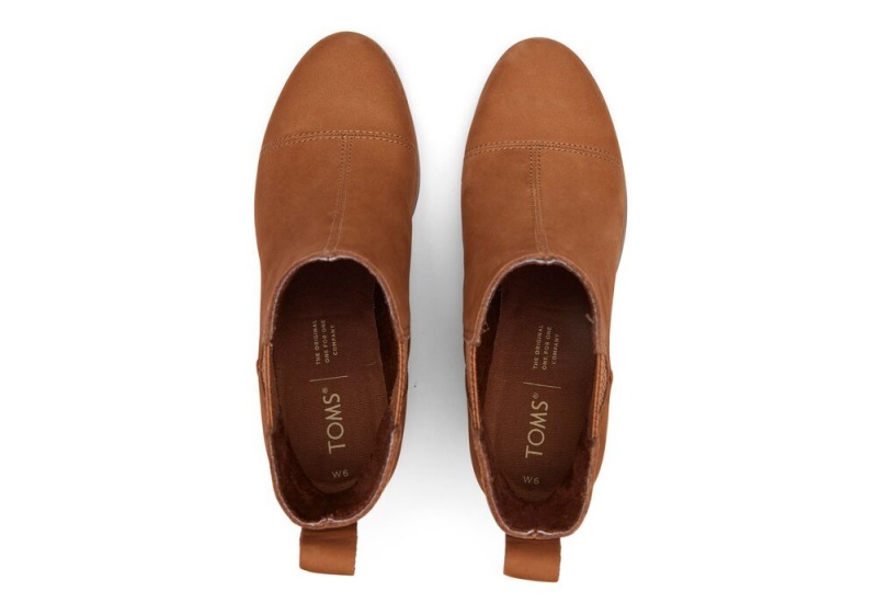 Toms Everly Tan Nubuk Absatz Braun | 3267PGFNR