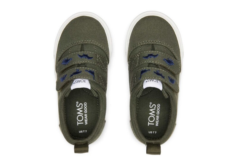 Toms Fenix Sage Dinos Double Riemen Toddler Olivgrün | 0419QDCRL