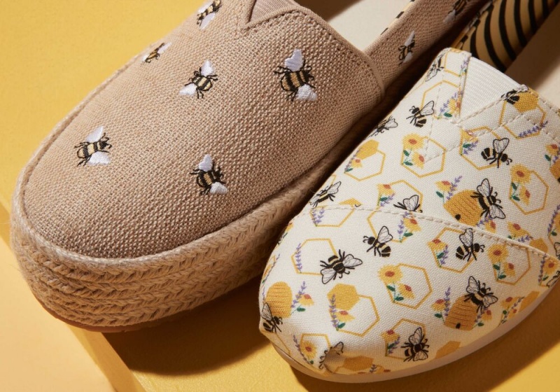 Toms Floral Honeycomb Bees Gelb | 8576RBAEM