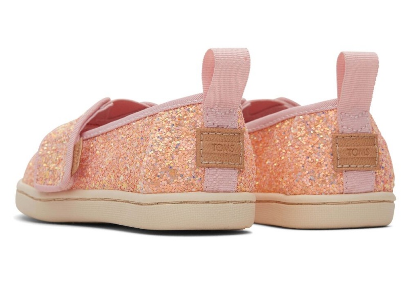 Toms Glitter Toddler Shoe Rosa | 7346VUAWQ