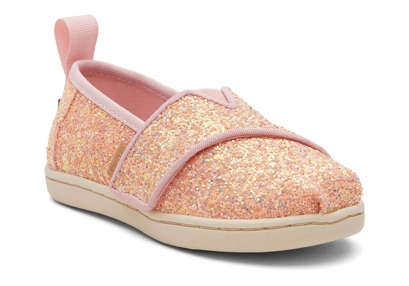 Toms Glitter Toddler Shoe Rosa | 7346VUAWQ