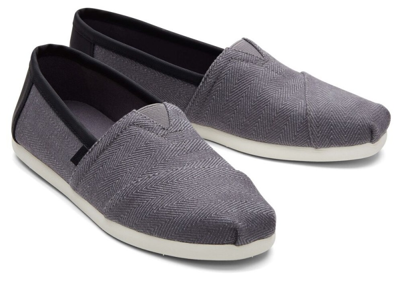 Toms Herringbone Synthetik Trim Grau | 8264BYZSP