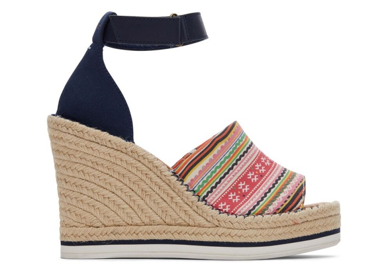 Toms Hmong Tapestry Marisol Wedge Mehrfarbig | 1296BQAJS