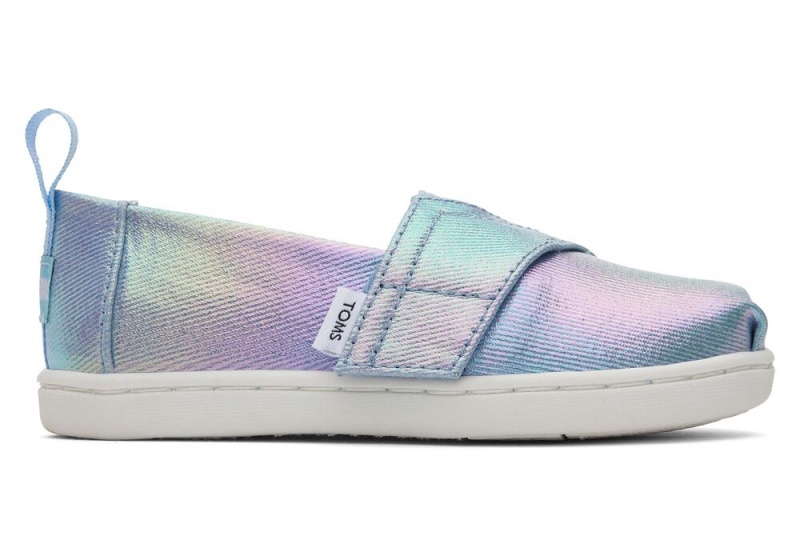 Toms Iridescent Toddler Shoe Silber | 4163JZTUX