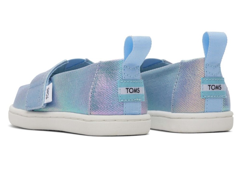 Toms Iridescent Toddler Shoe Silber | 4163JZTUX