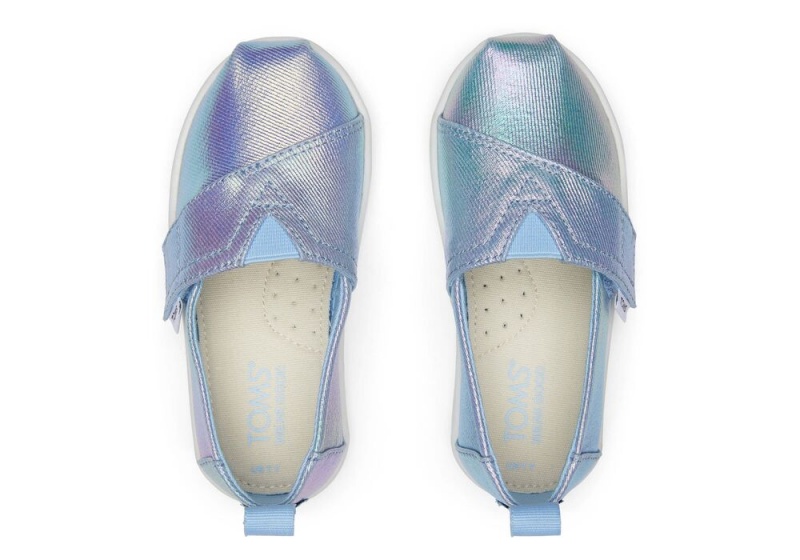 Toms Iridescent Toddler Shoe Silber | 4163JZTUX