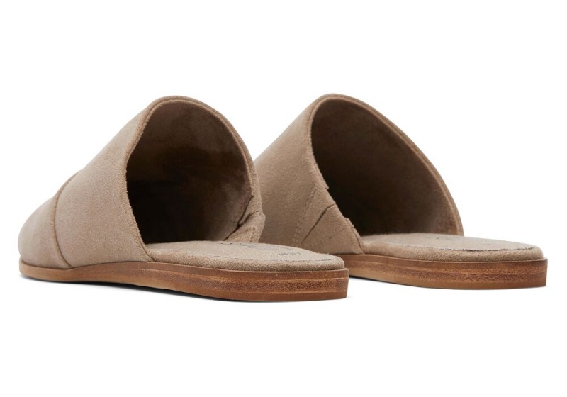 Toms Jade Taupe Wildleder Silber | 5403OECRV