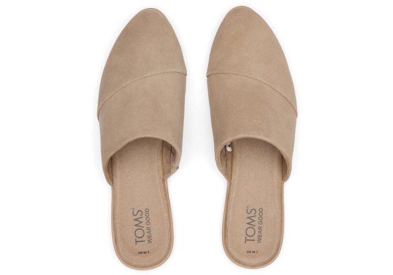 Toms Jade Taupe Wildleder Silber | 5403OECRV