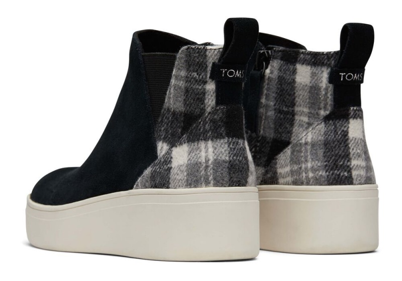 Toms Jamie Plaid Schwarz | 9543IKCAT