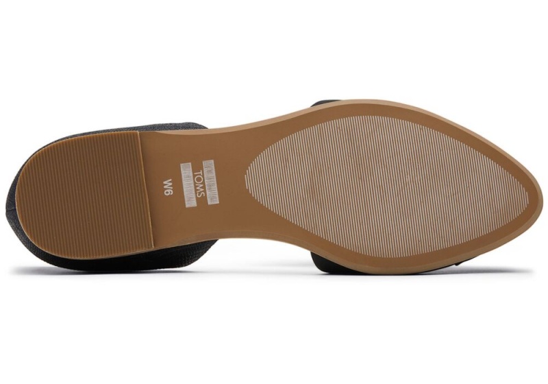 Toms Jutti D'Orsay Embossed Schwarz | 2194QZUPI