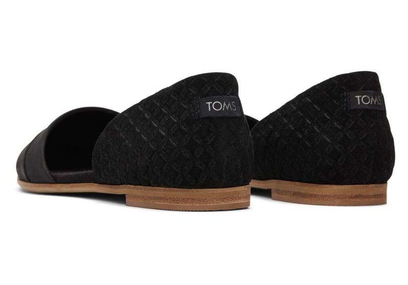 Toms Jutti D'Orsay Leder Schwarz | 8573HMGKU