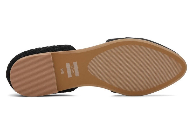 Toms Jutti D'Orsay Leder Schwarz | 8573HMGKU