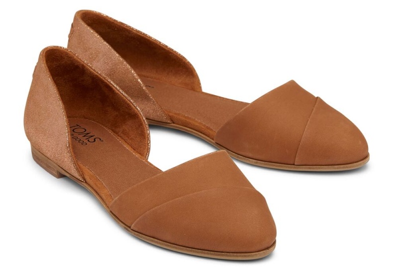 Toms Jutti D'Orsay Tan Leder Braun | 6251WJQBP