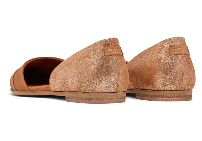 Toms Jutti D'Orsay Tan Leder Braun | 6251WJQBP