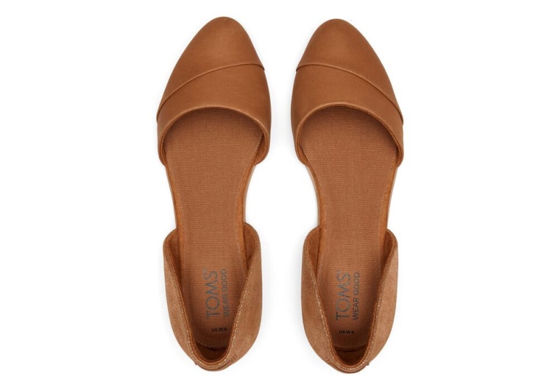 Toms Jutti D'Orsay Tan Leder Braun | 6251WJQBP