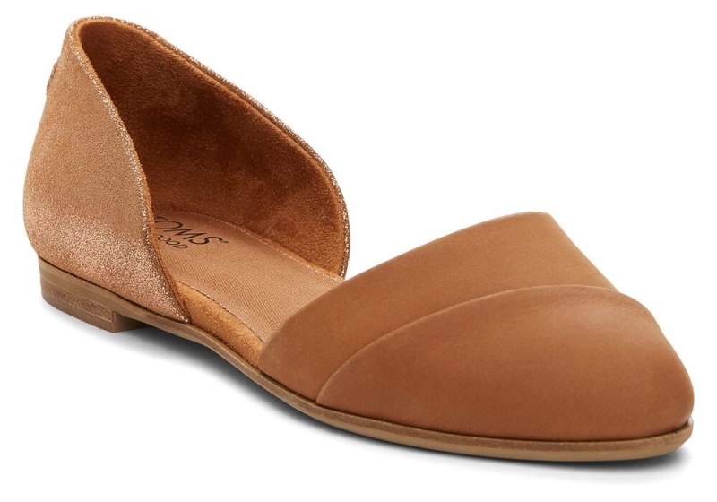 Toms Jutti D'Orsay Tan Leder Braun | 6251WJQBP