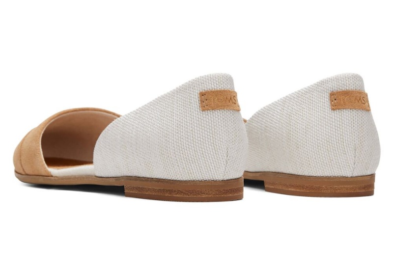 Toms Jutti D'Orsay Tan Wildleder Leder Beige Braun | 9230DRCAL