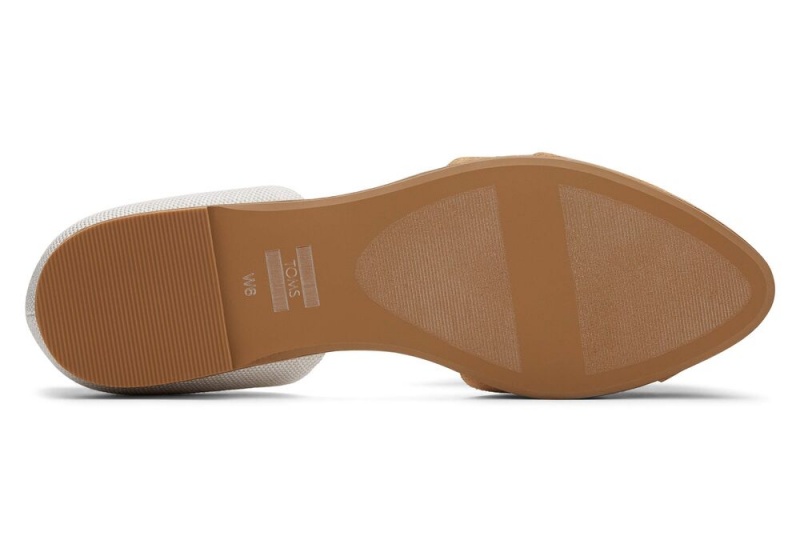 Toms Jutti D'Orsay Tan Wildleder Leder Beige Braun | 9230DRCAL