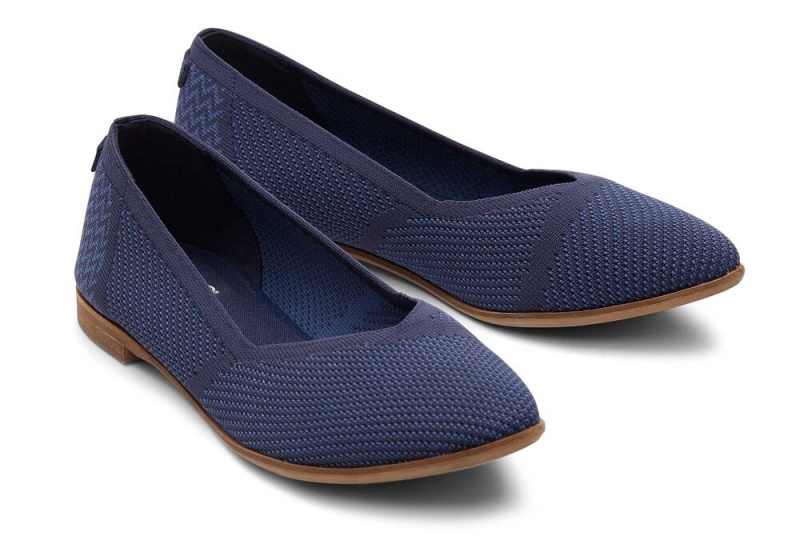 Toms Jutti Neat Knit Navy | 0836DKUWF