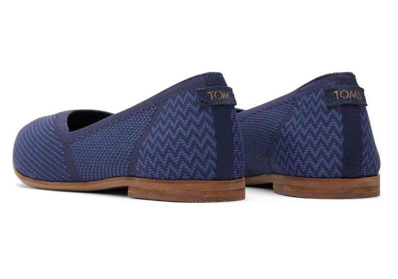 Toms Jutti Neat Knit Navy | 0836DKUWF