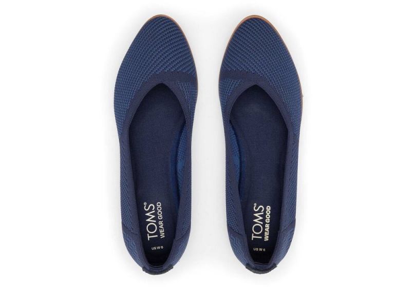 Toms Jutti Neat Knit Navy | 0836DKUWF