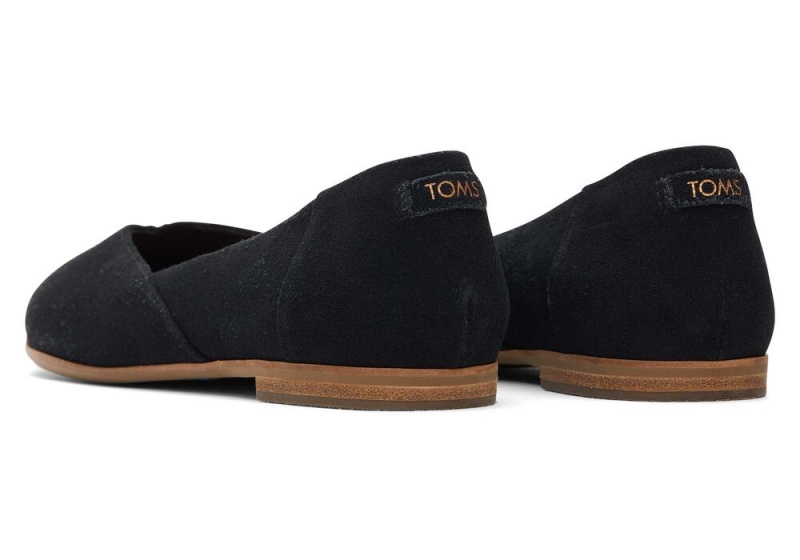 Toms Jutti Neat Wildleder Schwarz | 1268WPKFA