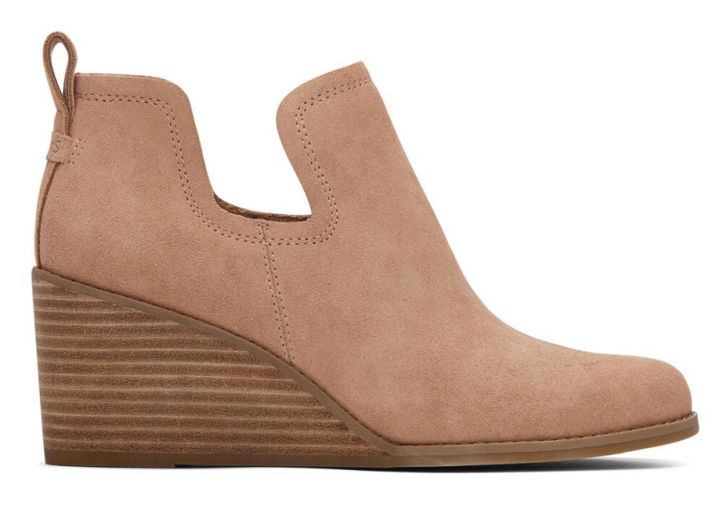 Toms Kallie Wildleder Wedge Braun | 2945ZUPHC