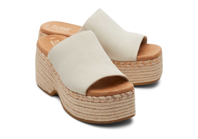 Toms Laila Mule Wildleder Beige | 1756ZIJLC