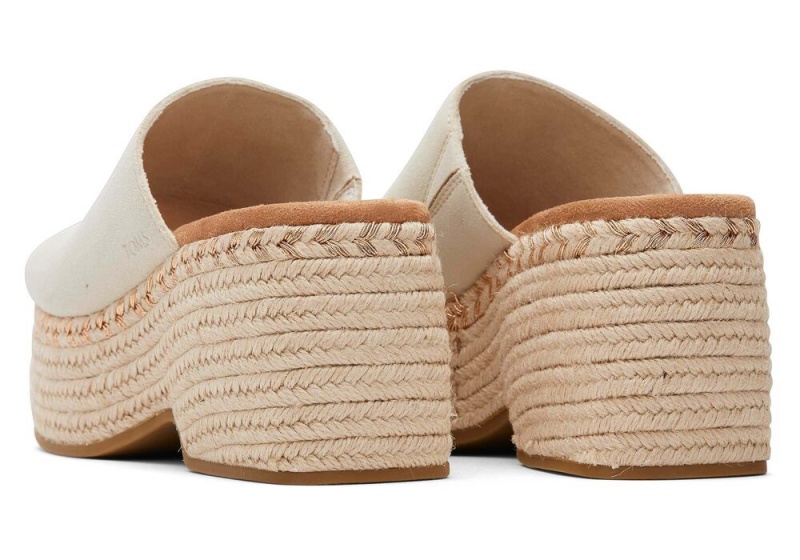 Toms Laila Mule Wildleder Beige | 1756ZIJLC