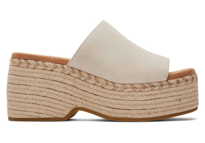 Toms Laila Mule Wildleder Beige | 1756ZIJLC