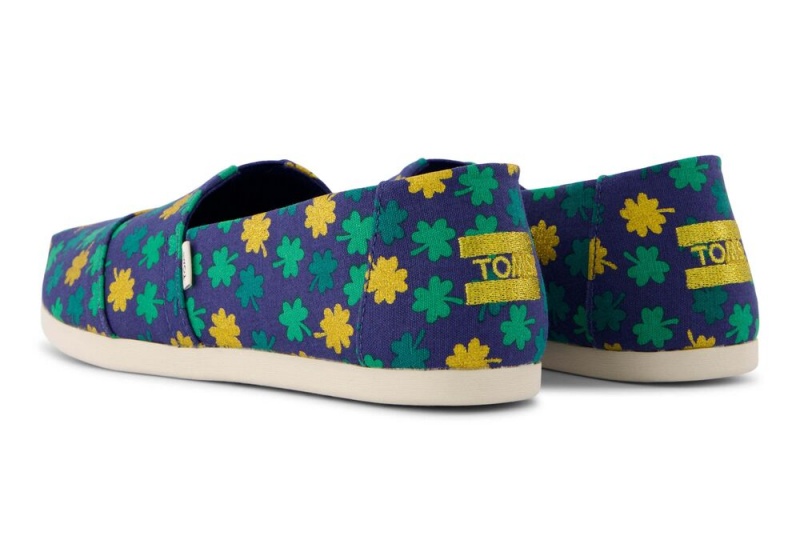 Toms Lucky Shimmer Clovers Blau | 7540JIPXT