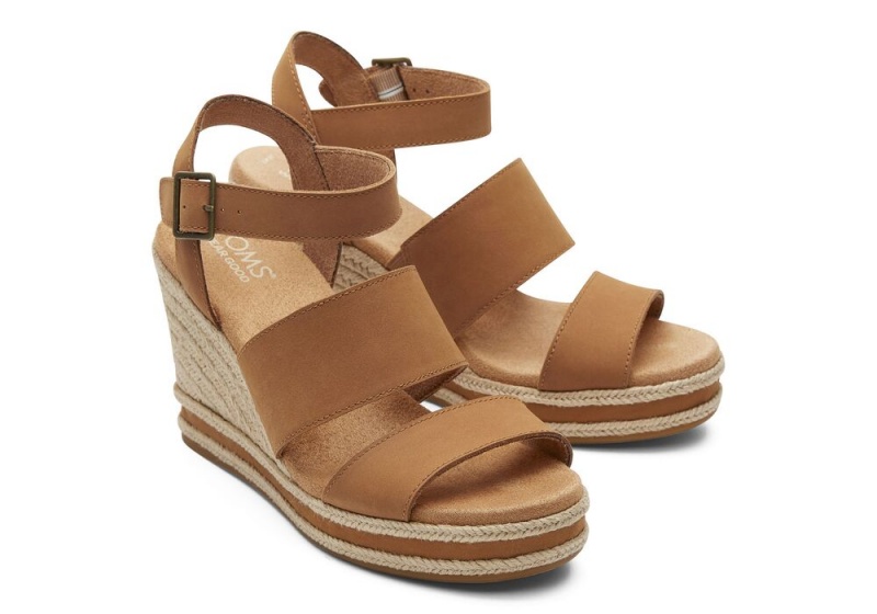 Toms Madelyn Tan Leder Braun | 1682FDKNW