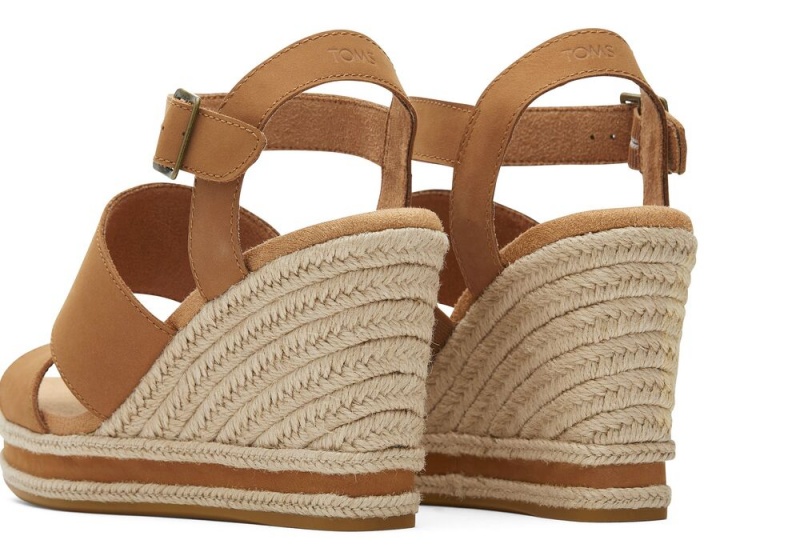 Toms Madelyn Tan Leder Braun | 1682FDKNW