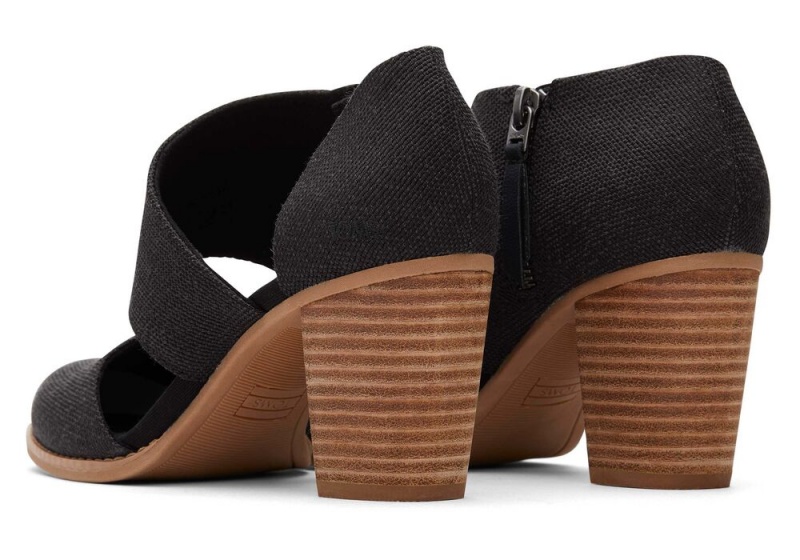 Toms Milan Closed Kappe Heel Schwarz | 2679KDJEU