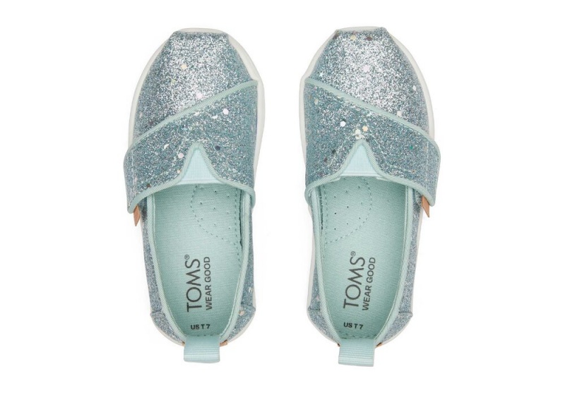 Toms Mint Cosmic Glitter Toddler Shoe Mintfarben | 3541PXKOJ