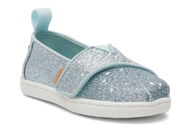 Toms Mint Cosmic Glitter Toddler Shoe Mintfarben | 3541PXKOJ