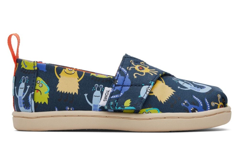 Toms Monsters Toddler Shoe Indigo | 1509TJKRZ