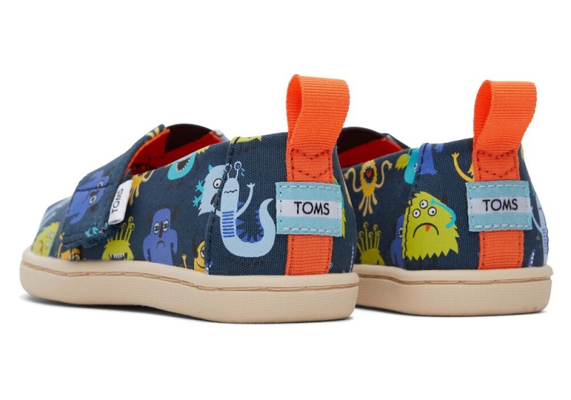 Toms Monsters Toddler Shoe Indigo | 1509TJKRZ