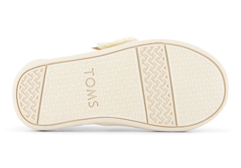 Toms Moroccan Crochet Toddler Shoe Beige | 1496FCWRT