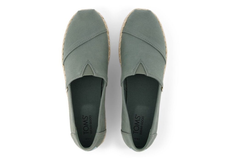 Toms Plattform Rope Olive Grün | 9630YLEDS