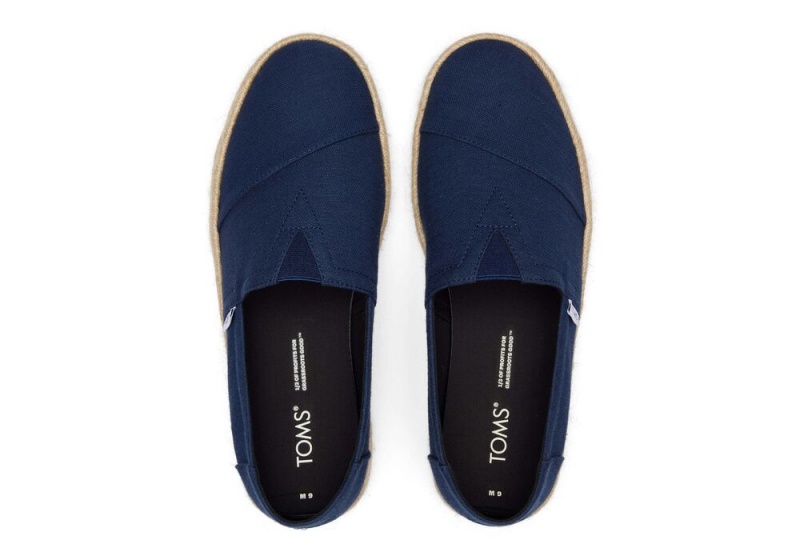 Toms Recycled Baumwoll Rope 2.0 Navy | 9045TMQOY