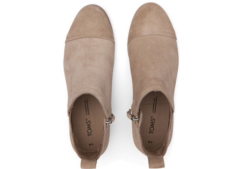 Toms Reese Taupe Wildleder Ankle Grau Braun Grau | 7834JMQYD