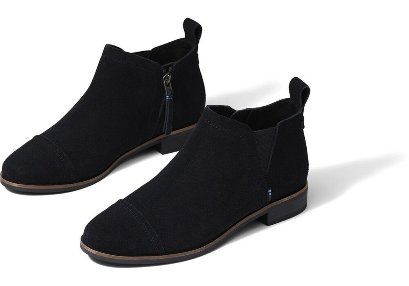 Toms Reese Wildleder Ankle Schwarz | 7965IMOBQ