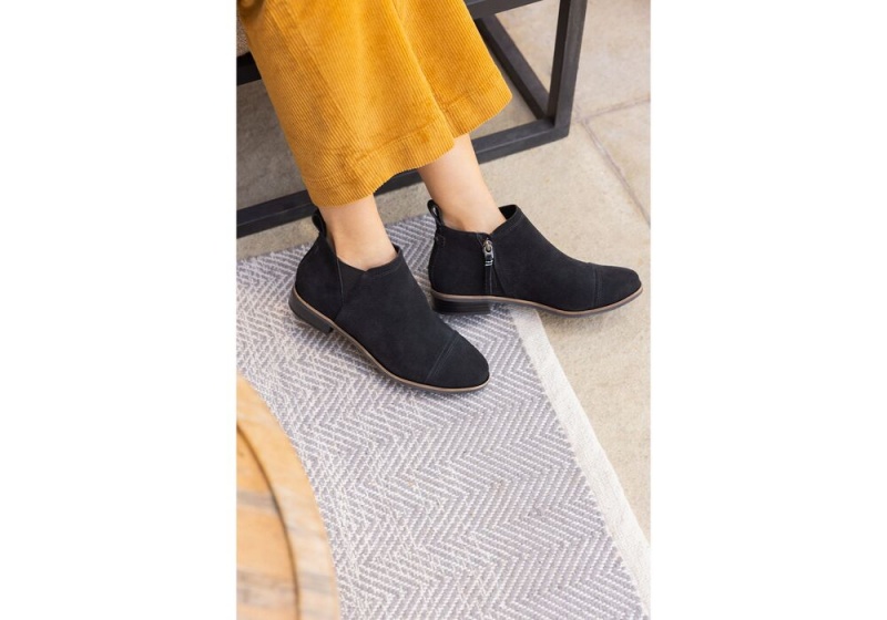 Toms Reese Wildleder Ankle Schwarz | 7965IMOBQ