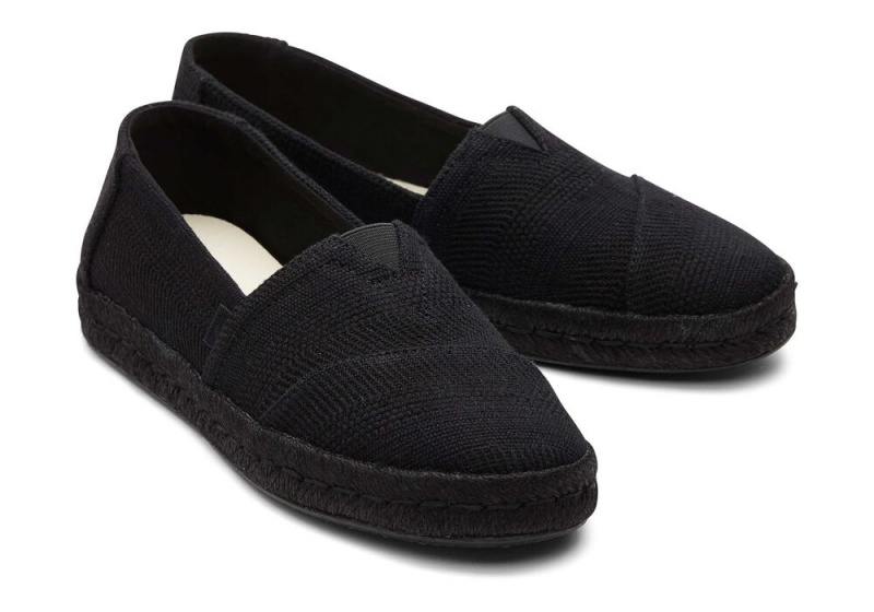 Toms Rope 2.0 Linen Schwarz Schwarz | 8794DKVXY