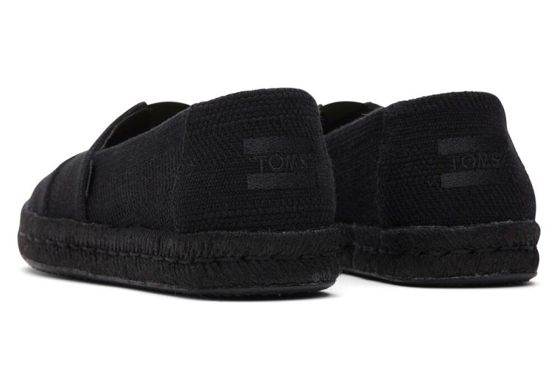 Toms Rope 2.0 Linen Schwarz Schwarz | 8794DKVXY