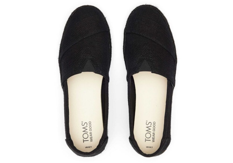 Toms Rope 2.0 Linen Schwarz Schwarz | 8794DKVXY