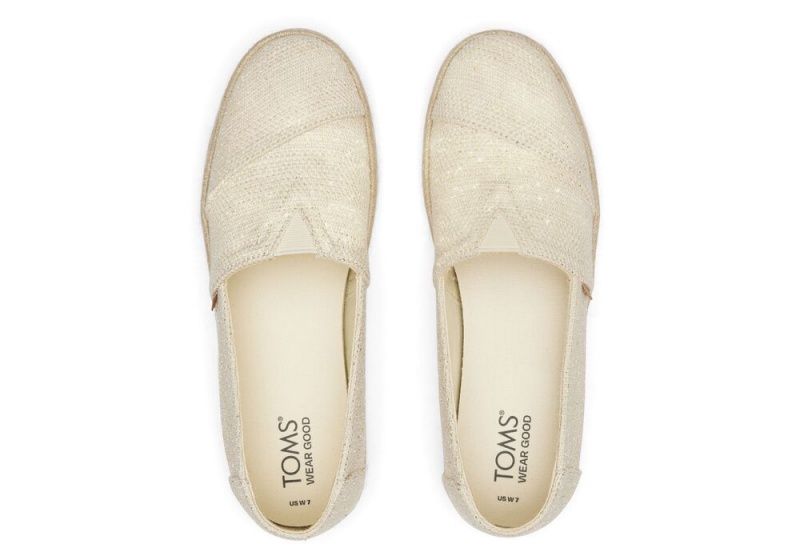 Toms Rope 2.0 Metallic Beige Metal | 4678YZFRQ