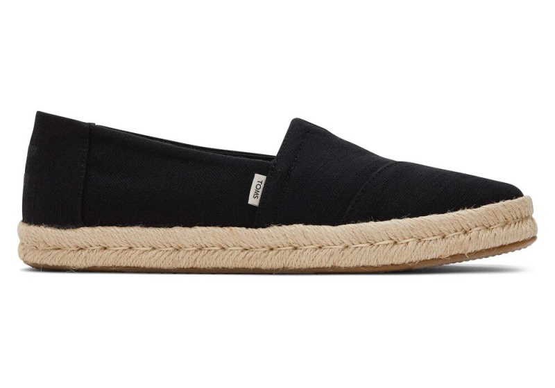 Toms Rope 2.0 Recycled Baumwoll Schwarz | 4672XPFTY