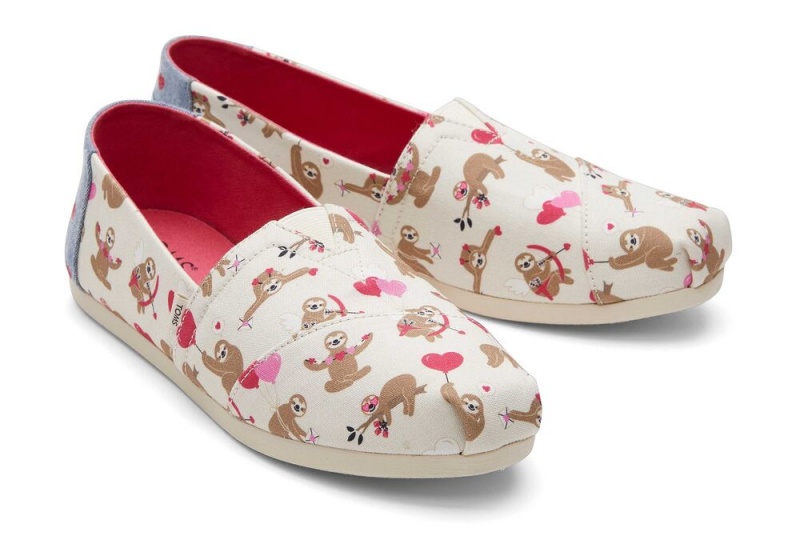 Toms Sloths and Hearts Beige | 0942HBJXK